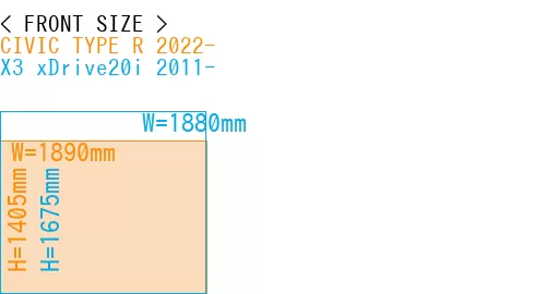#CIVIC TYPE R 2022- + X3 xDrive20i 2011-